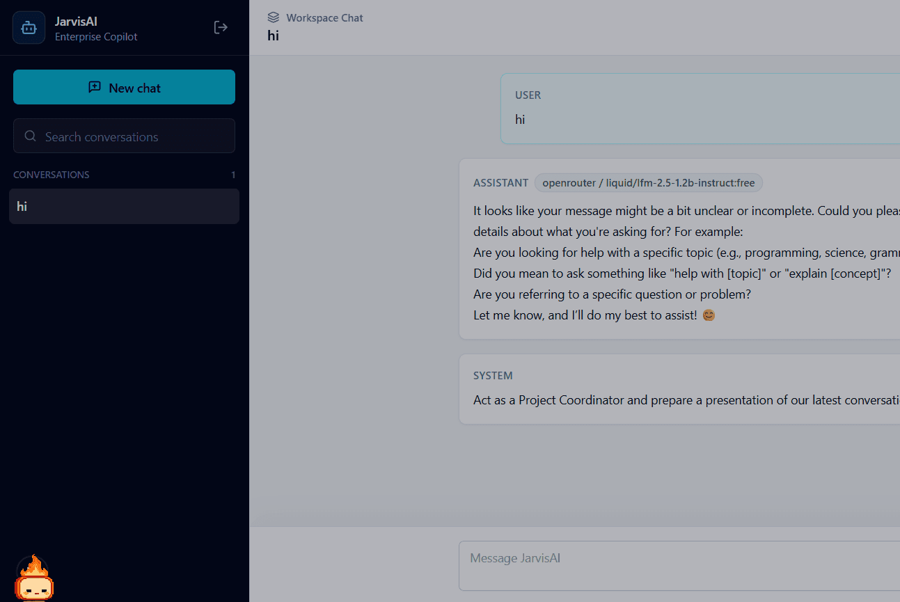 Jarvis AI project screenshot