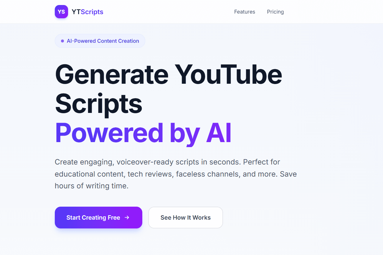 YT Scripts project screenshot